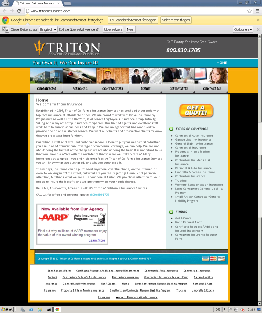 Triton Insurance YNot Web